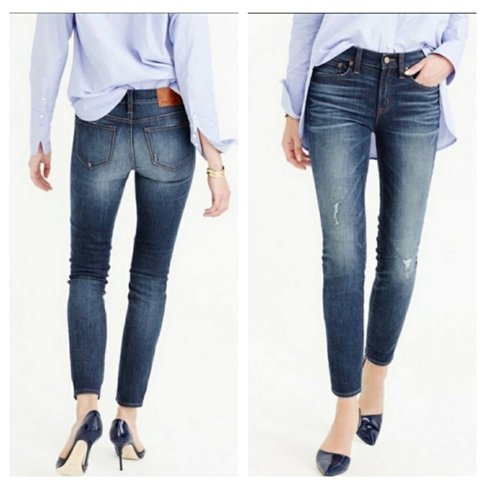 J. Crew Toothpick Skinny Jeans in Pacific Wash 27